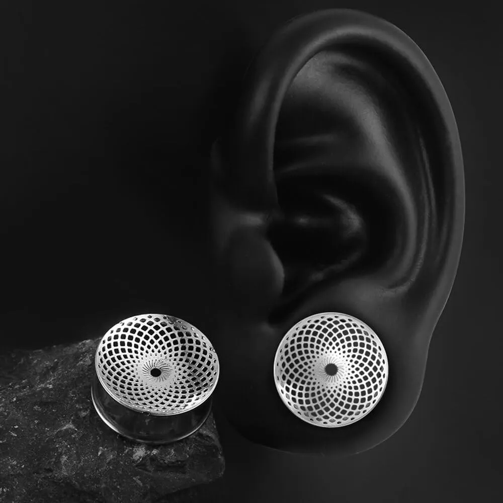 1 Pair New Classic gauges Ear Plugs Tunnels Hypoallergenic 316 Stainless Steel Ear Gauges 8mm-25mm (0G-1") Body Piercing Jewelry