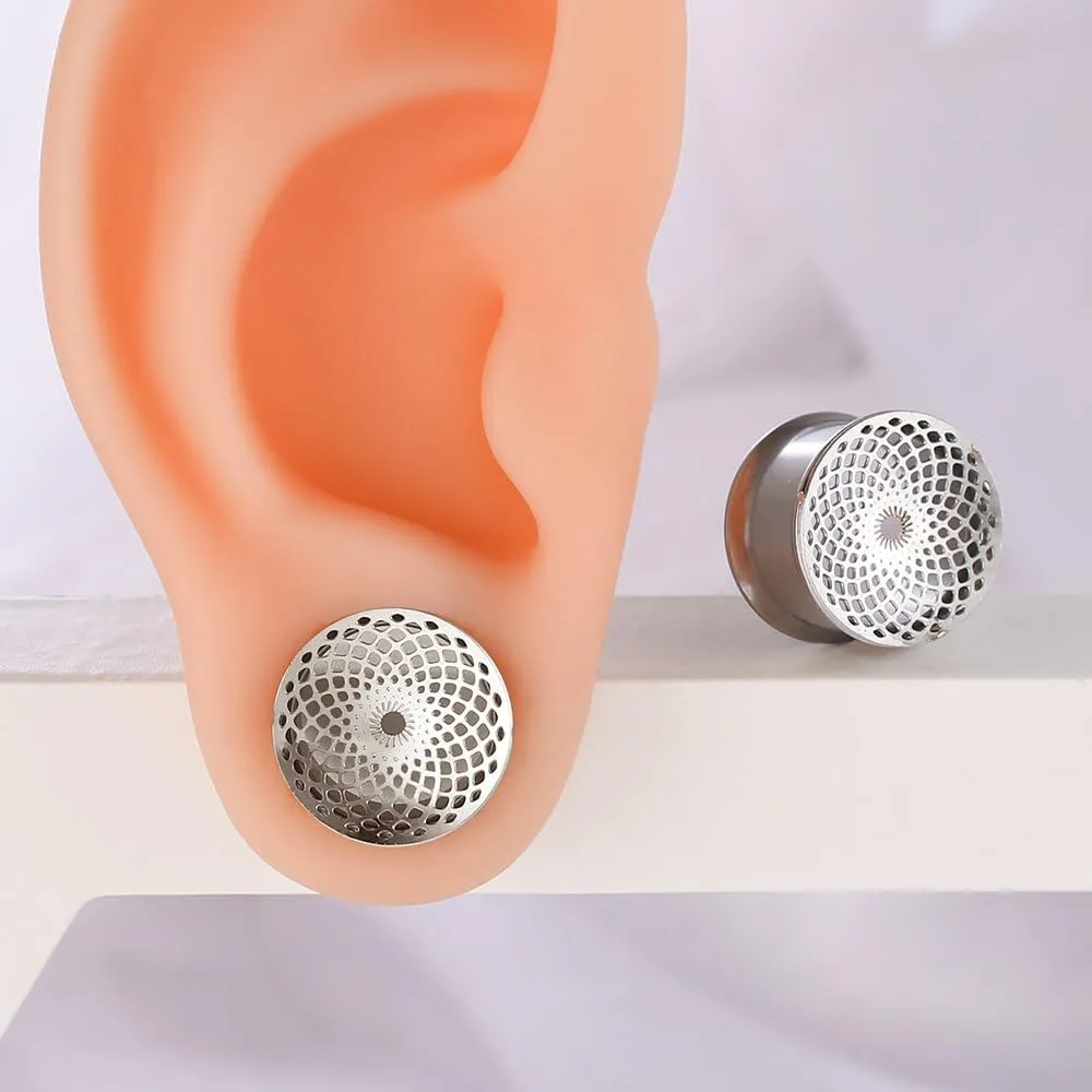 1 Pair New Classic gauges Ear Plugs Tunnels Hypoallergenic 316 Stainless Steel Ear Gauges 8mm-25mm (0G-1") Body Piercing Jewelry