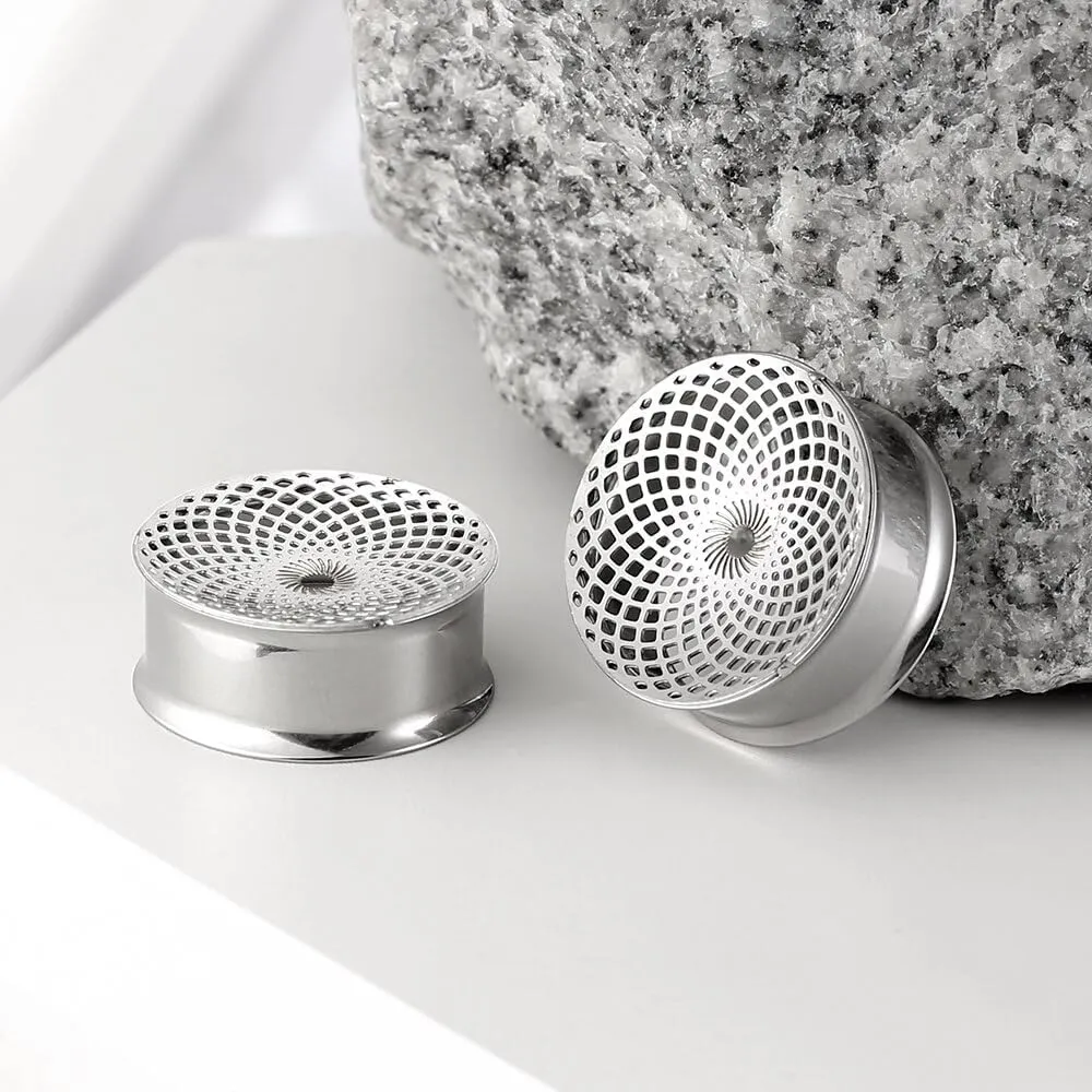 1 Pair New Classic gauges Ear Plugs Tunnels Hypoallergenic 316 Stainless Steel Ear Gauges 8mm-25mm (0G-1") Body Piercing Jewelry