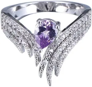 18K Gold Plated Wing Ring with Zircon -Jewelry in 4 Colors Female Accessories- Creative and Exquisite Jewelry for Women