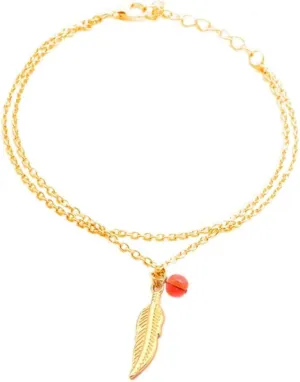 1X Jewellery Anklet Chain Boho Golden Leaf Pendant Beach Sandal Barefoot Charm Ankle Bracelet Exquisite Workmanshipcloset-Hanging-Jewelry-Organizers