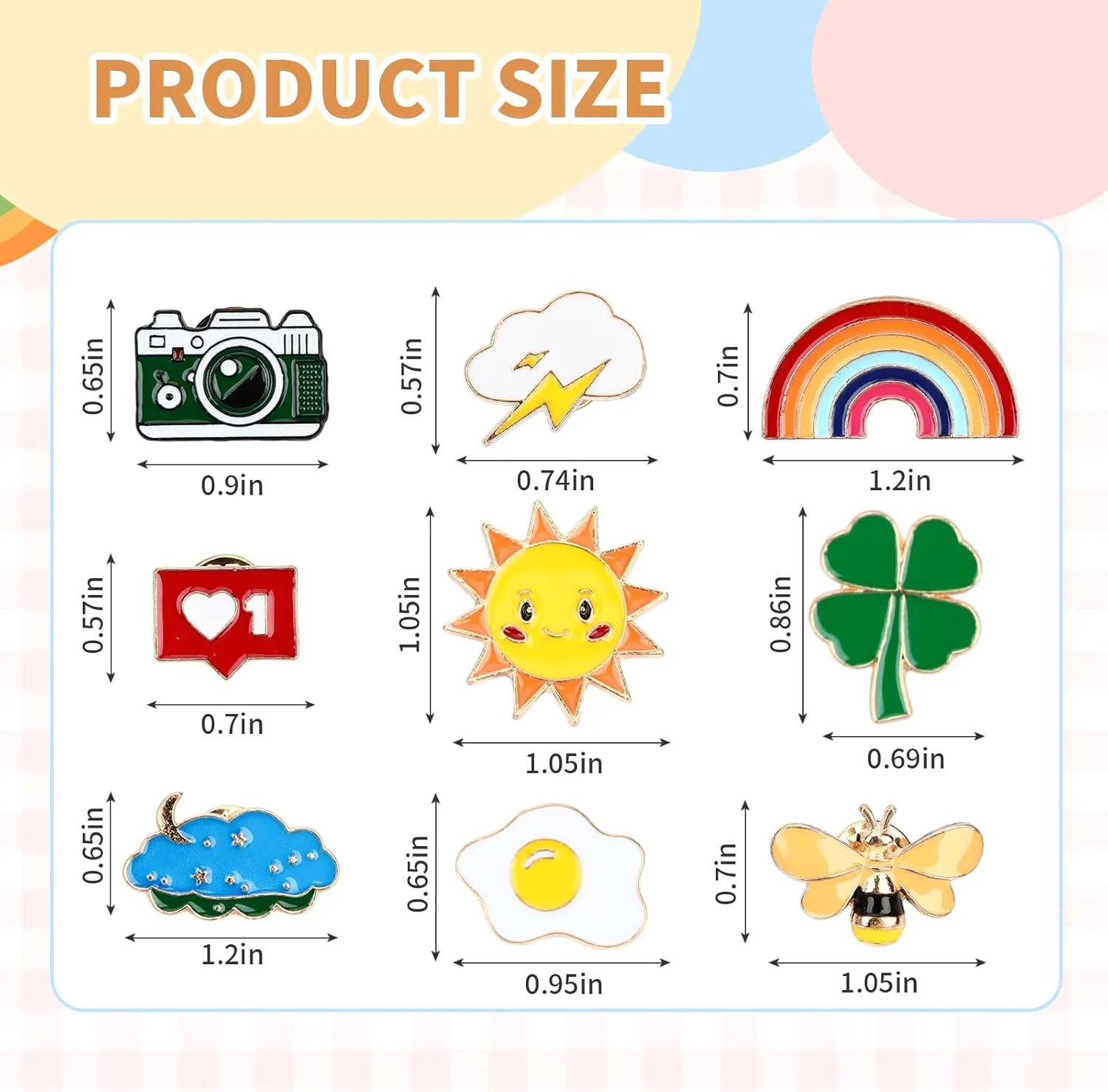 36 PCS Cute Enamel Pins Bulk Mixed Cartoon Enamel Brooches Set Funny Animal Plant Brooch Button Pins Jewelry for Backpack Bags Hat Jacket Gifts