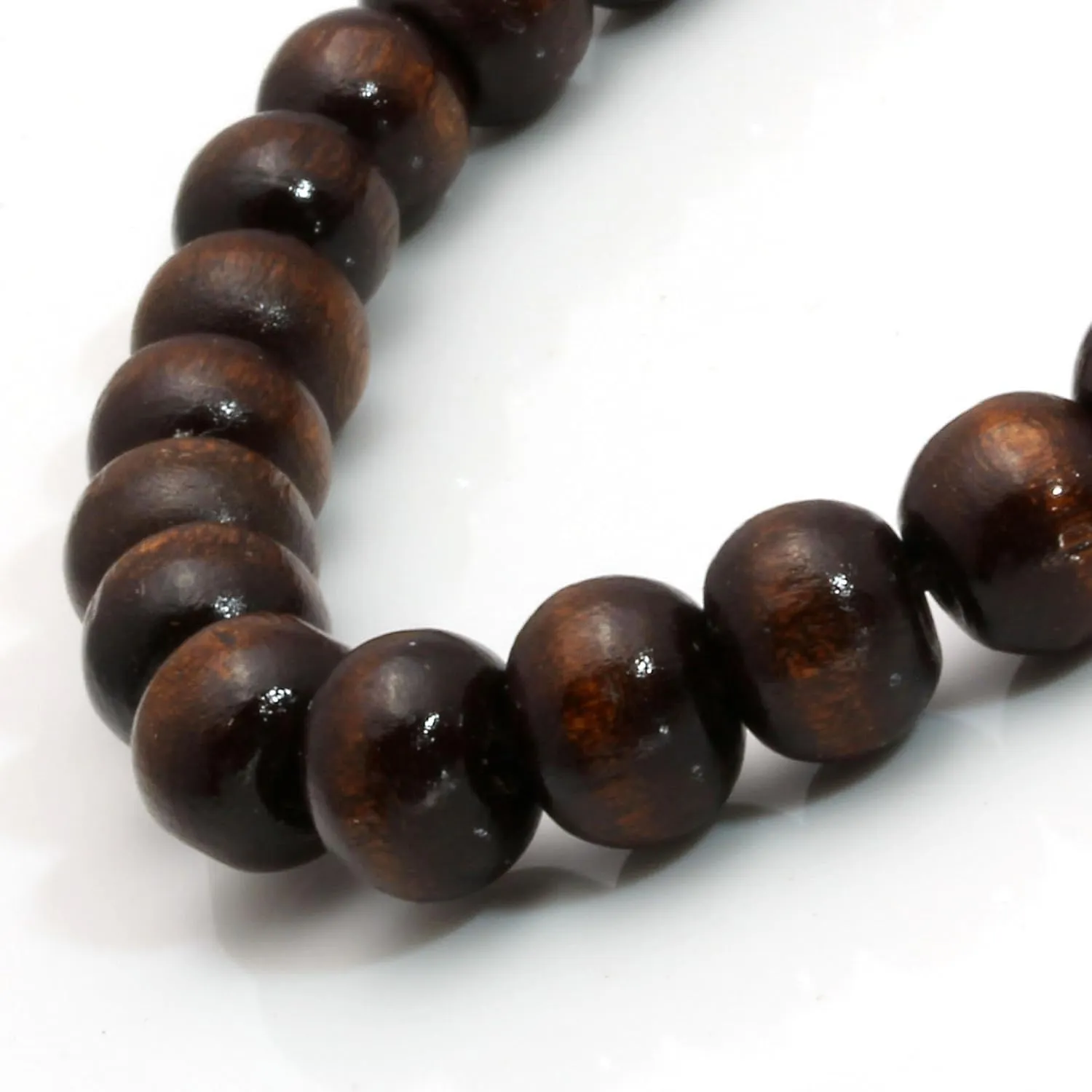 8mm Cross Beads Wooden Bracelet for Men Women Healing Lava Rock Stretch Bracelets Set