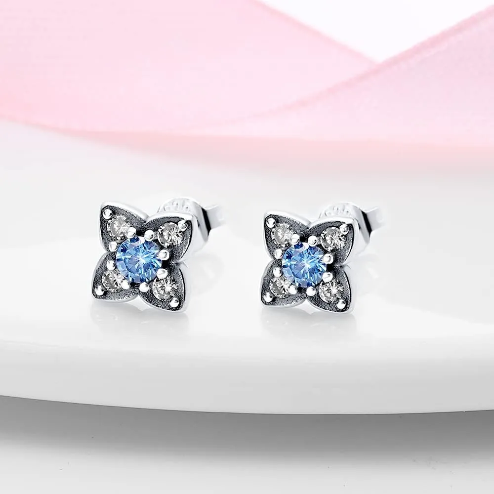925 Sterling Silver Stud Earrings,Tiny Cute Stud Earrings Hypoallergenic Earrings,Sunflower studs Cubic Zirconia Stud Earrings for Women and Girls