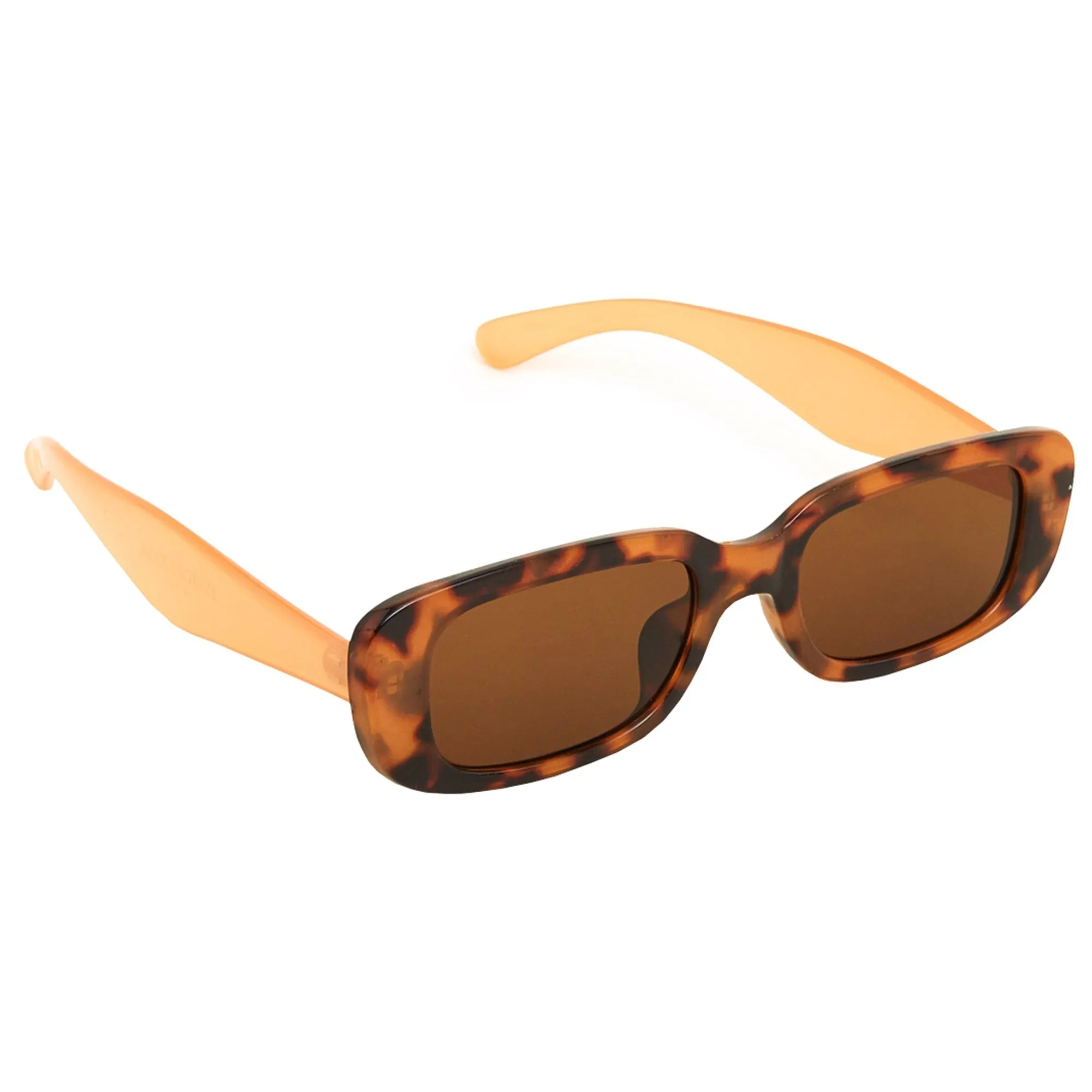 Accessorize London Women's Rectangle Milky Tortoiseshell Sunglasses