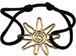Adjustable Satin Rope Bracelet for Woman - Handmade Sun Bracelet - Sun Design Stainless Steel Pendant Bracelet - Stylish Bracelet for Best Friends