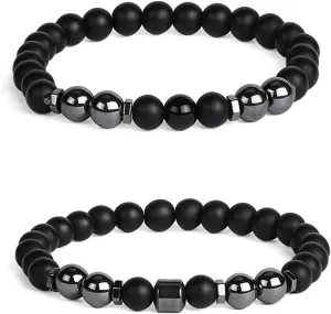 Anti Swelling Black Obsidian Anklet for Women Men Lymphatic Drainage Black Obsidian Bracelet Anklet Anti Anxiety Obsidian Bracelet Tiger Eye Natural Stone Ankle Bracelets Jewelry