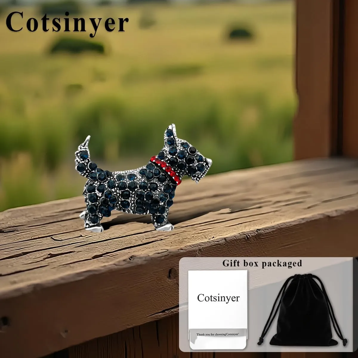 Beagle Scottish Terrier West Highland White Terrier Cute Simulated Pearl Poodle Dog Brooch Pin Rhinestone Animal Lapel Collar Jewelry Accessories Brooch Pin for Girl Women