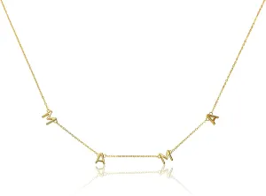 Benevolence LA Mama Necklace, Gold Dipped Fashion Jewelry | Gifts for New Mom | Gold Mom Necklace | Birthday Gifts | Travel Accessories for Women, Designed in California
