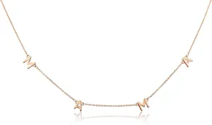 Benevolence LA Mama Necklace, Gold Dipped Fashion Jewelry | Gifts for New Mom | Gold Mom Necklace | Birthday Gifts | Travel Accessories for Women, Designed in California