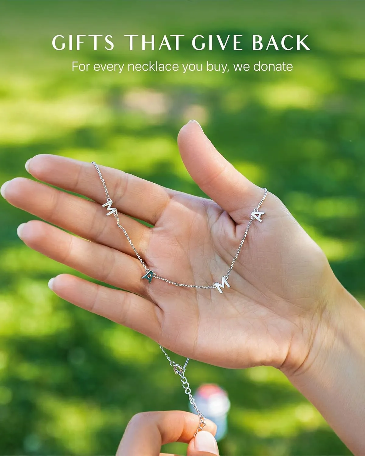 Benevolence LA Mama Necklace, Gold Dipped Fashion Jewelry | Gifts for New Mom | Gold Mom Necklace | Birthday Gifts | Travel Accessories for Women, Designed in California