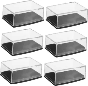 BESPORTBLE 6Pcs Cufflinks Box with Lining Multi Functional Jewelry Organizer for Rings and Accessories Elegant Display Case for Mens Jewelry Gentlemen