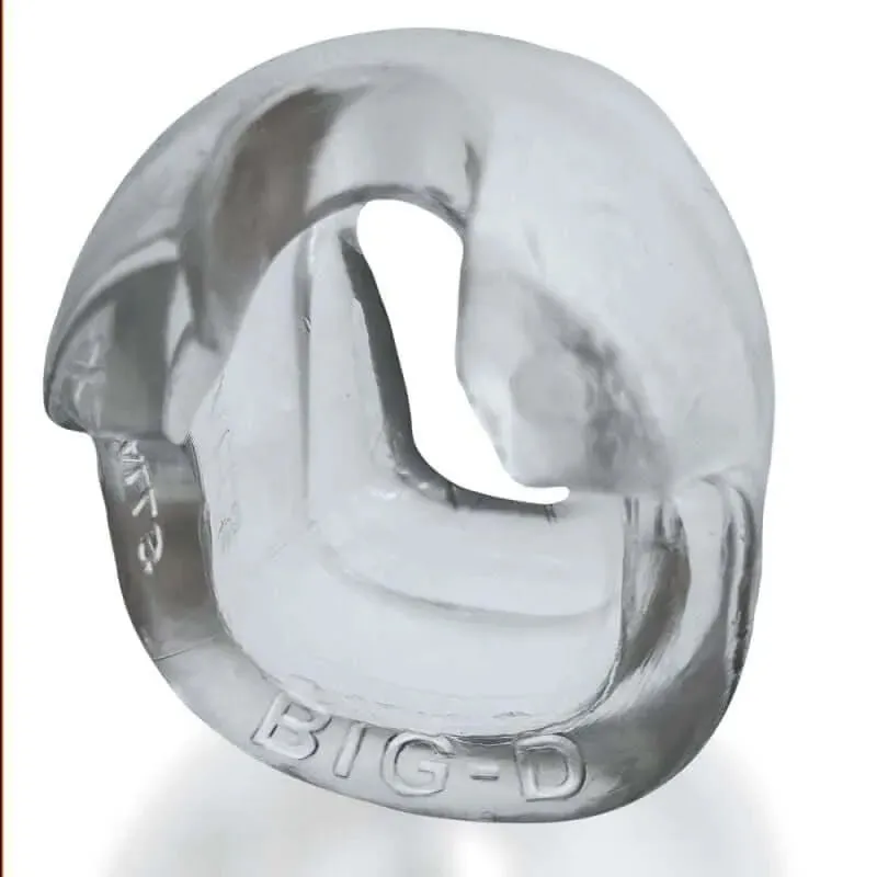 Big D Shaft Grip Cock Ring Clear