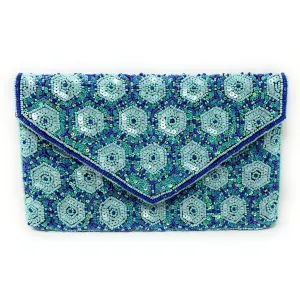 Bleu Beaded Clutch Purse Bleu Beaded Clutch Purse