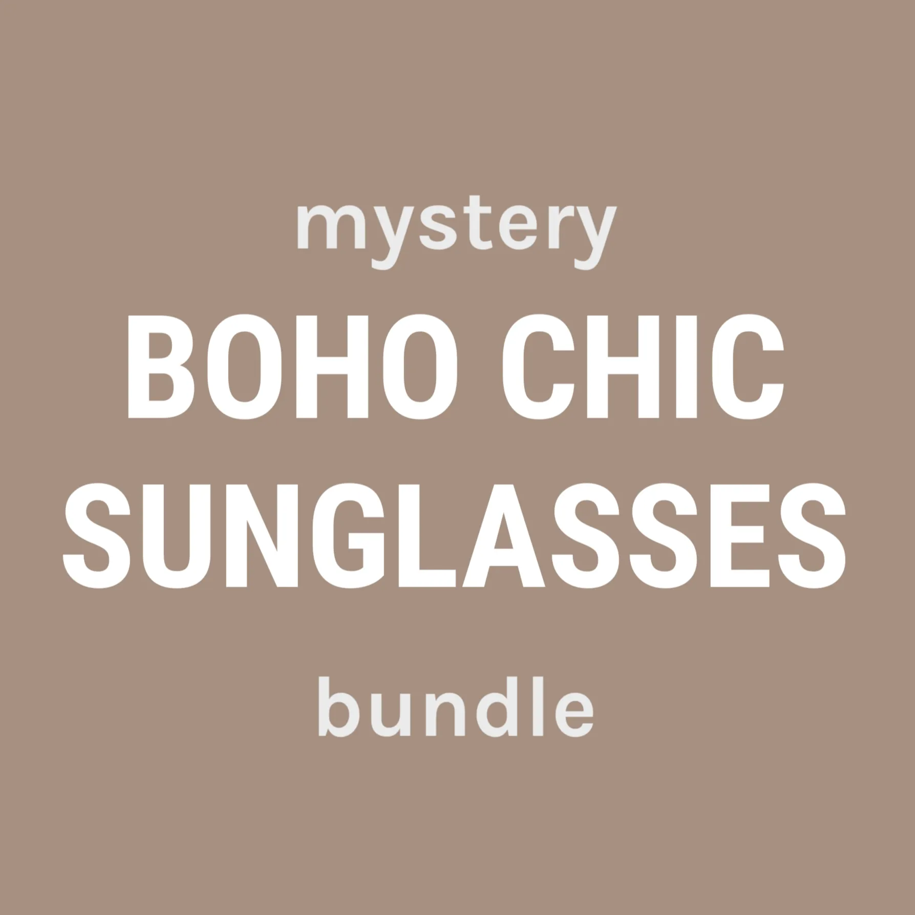 Boho Chic Sunglasses 3-Piece Mystery Bundle