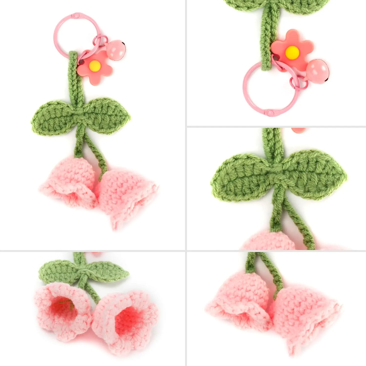 Boho Tassel Keychain for Women Charm Keychain for Car Key Ring Pendant Purse Bag Decor