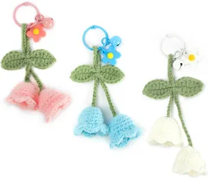 Boho Tassel Keychain for Women Charm Keychain for Car Key Ring Pendant Purse Bag Decor