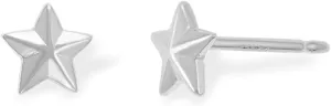 Boma Jewelry Sterling Silver Barn Nautical Star Stud Earrings