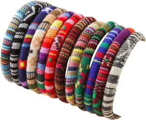 Caiyao 12Pcs Handmade Adjustable Surfer Waterproof String Bracelets Colorful Bohemian Braided Rope Bracelets Anklets Friendship Stackable Bracelet for Women Men Summer Beach Holiday Jewelry Gifts
