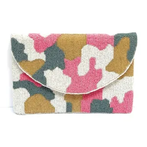 Camo Beaded Clutch Purse