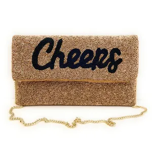 Cheers Beaded Clutch Purse