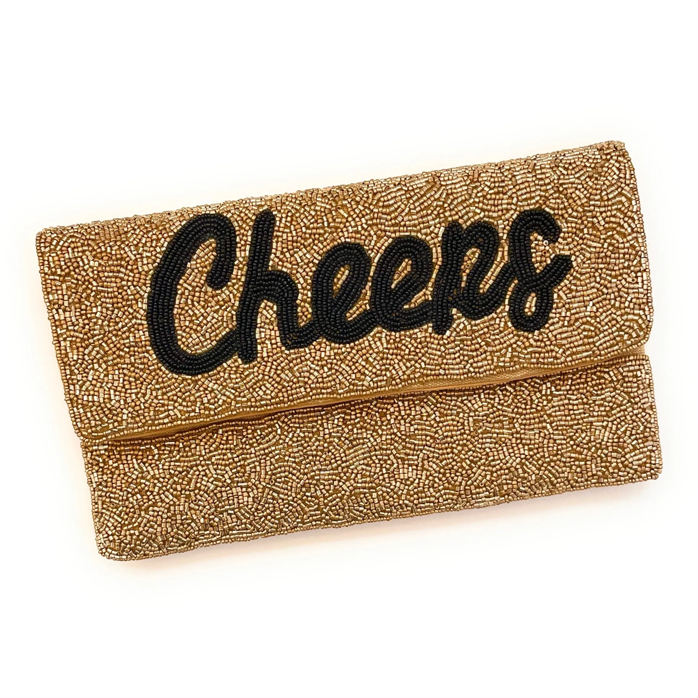 Cheers Beaded Clutch Purse