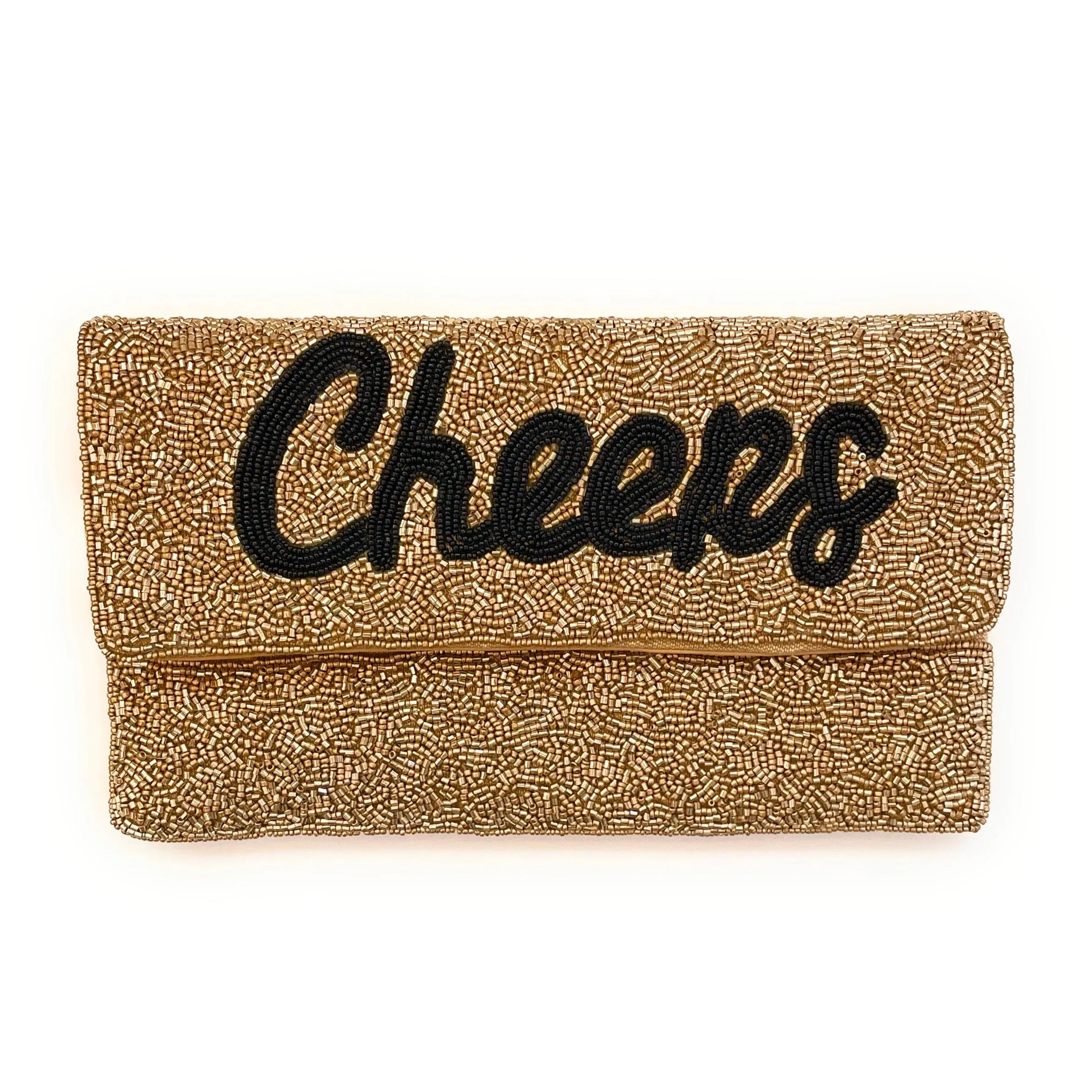 Cheers Beaded Clutch Purse