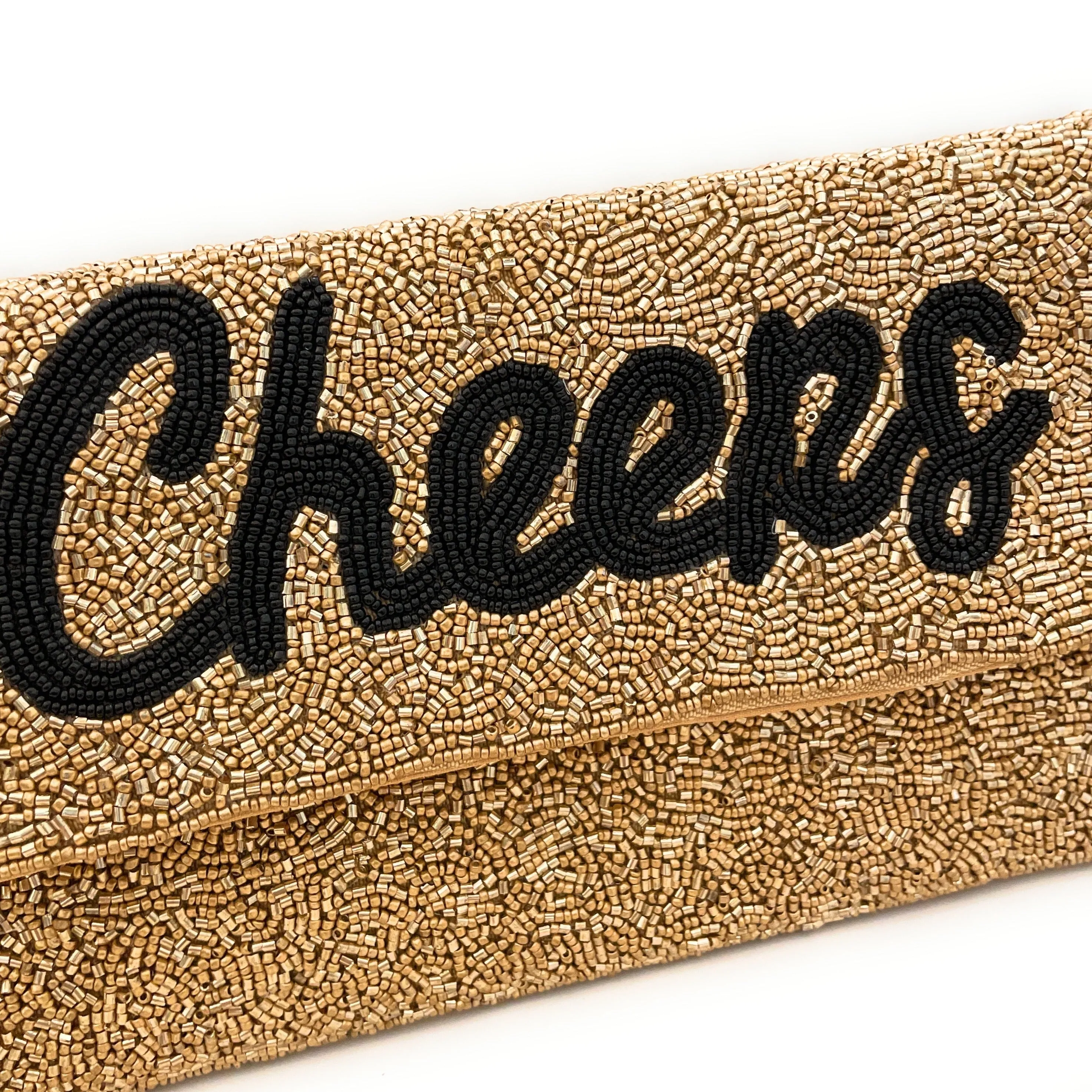 Cheers Beaded Clutch Purse