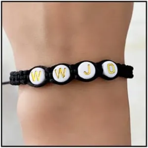 CJIAYUJEW WWJD Bracelets for Women Men What Would Jesus Do Letter Hnadmade Braided Bracelets Inspirational Religious Christian Jewelry Friendship Gift for Women