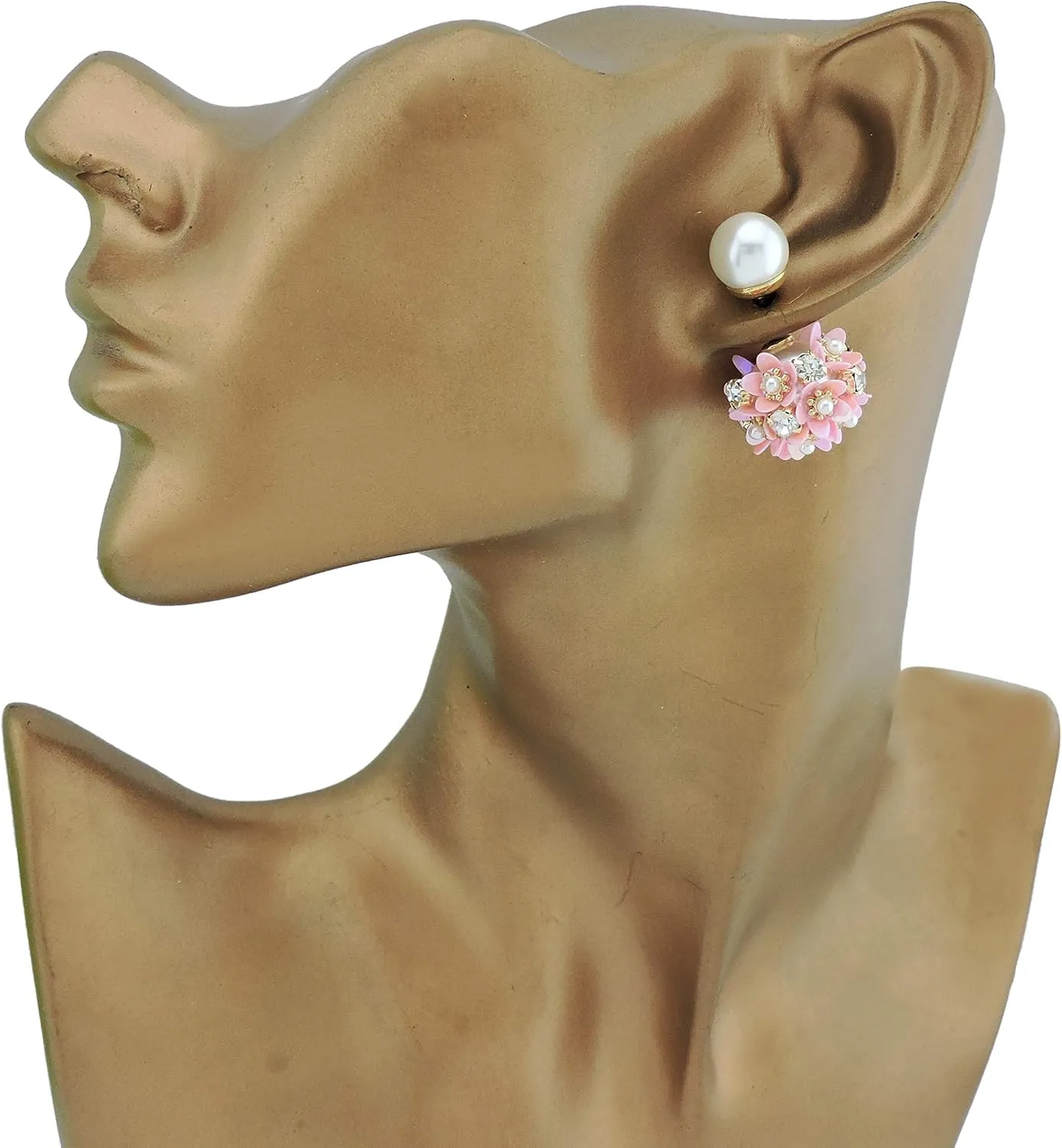 Coiris Elegant Sequins Flower Dangle Earrings For Women