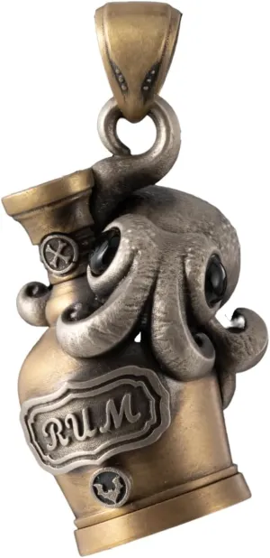 COPPERTIST.WU Octopus Capsule Pendant Necklace for Men Women,Pet Ashes Urn Holder Keepsakes Jewelry