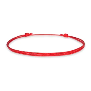 Cord Anklet for Men Women Teen Adult Unisex - Ankle Bracelet Surfer Beach String Anklets Waterproof Adjustable Jewelry Unisex Summer Accessories (one size, Red)