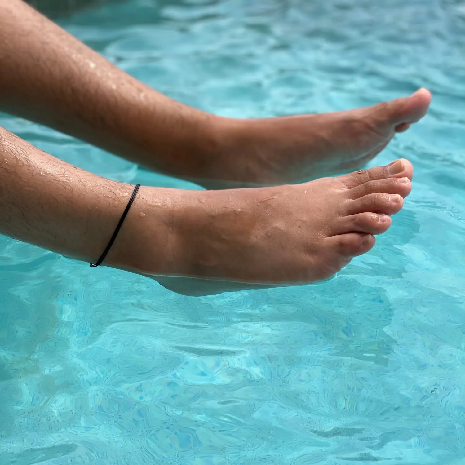 Cord Anklet for Men Women Teen Adult Unisex - Ankle Bracelet Surfer Beach String Anklets Waterproof Adjustable Jewelry Unisex Summer Accessories (one size, Red)