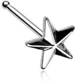 Covet Jewelry Nautical Star Icon Nose Stud Ring