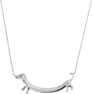 Creative Dachshund Necklace for Women Cute Dog Clavicle Chain Pet Puppy Necklace Dog Lover Jewelry