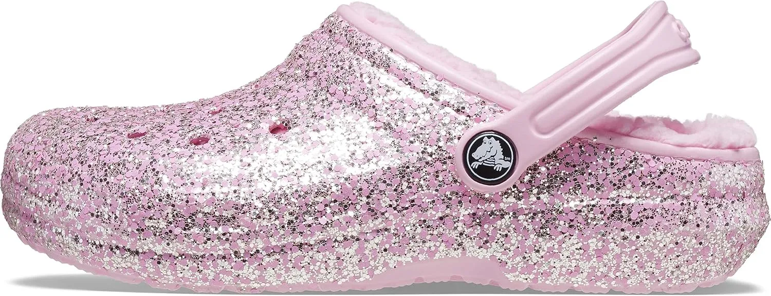 Crocs Kid's Classic Lined Glitter Clog