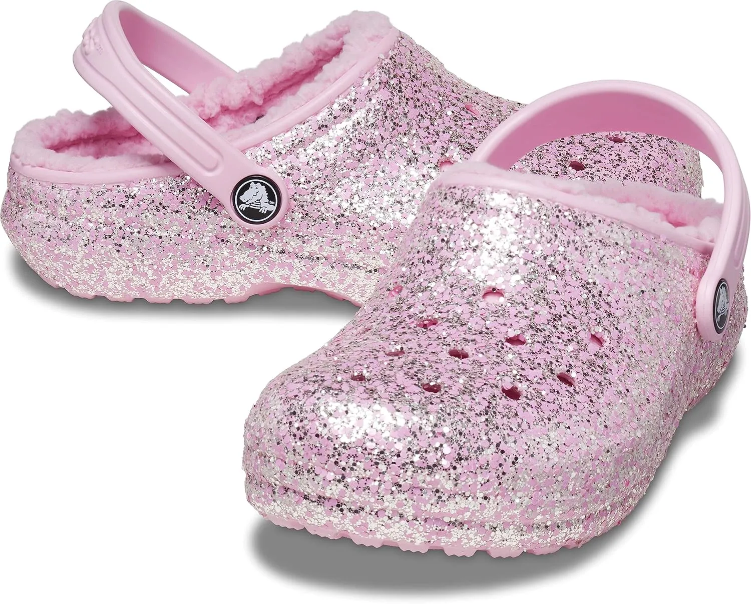 Crocs Kid's Classic Lined Glitter Clog