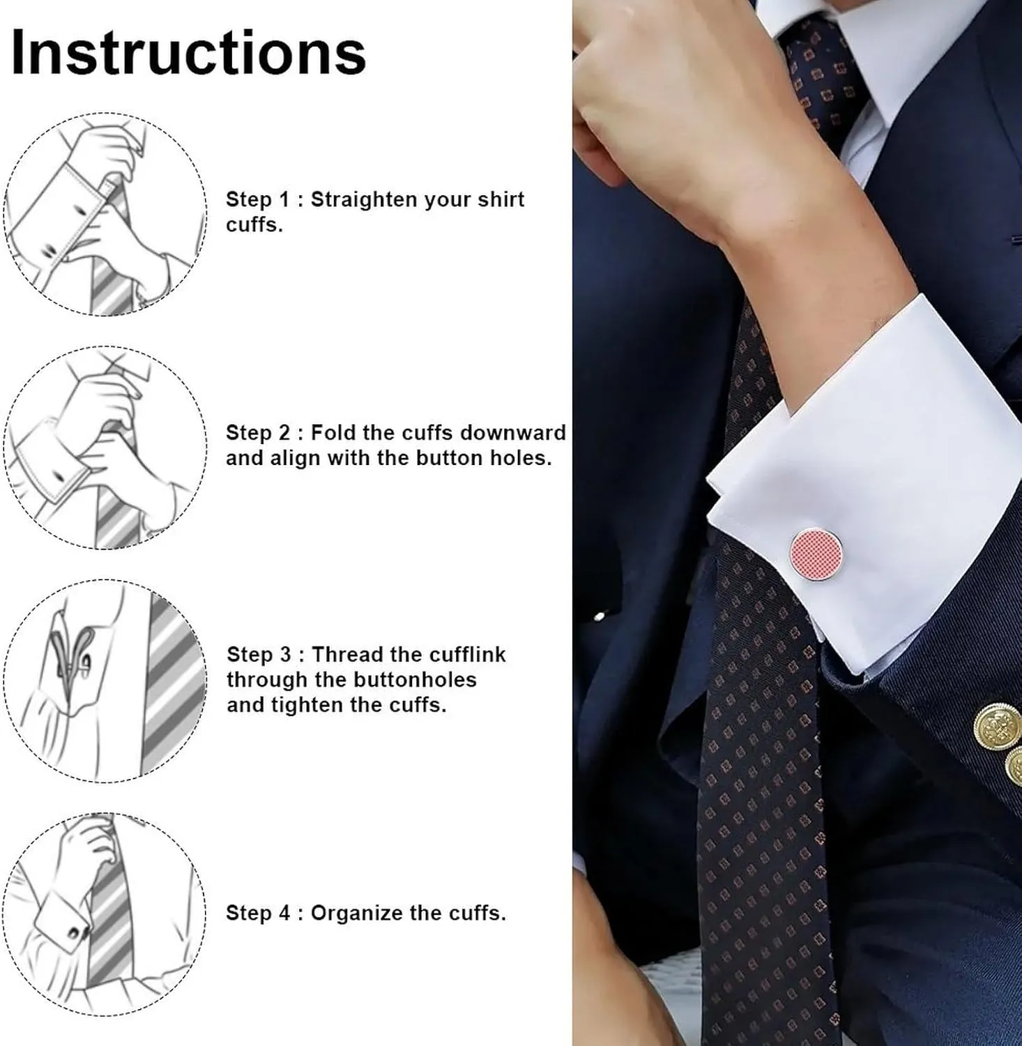 Cuff Links Mens Accessories Jewelry Classic Cufflinks
