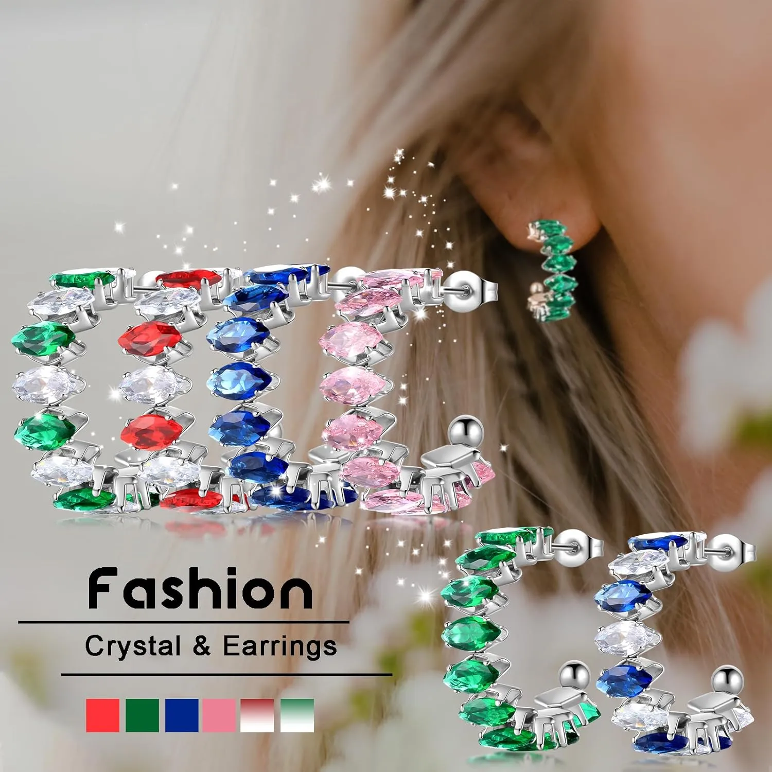 Cuff Tennis Bracelets for Women - Adjustable Stretch Wristband Cubic Zirconia Dainty Classic Tennis Bracelet Fashion Jewelry Wedding Party Birthday Gift for Her Girlfriend Mom Wife Daughter