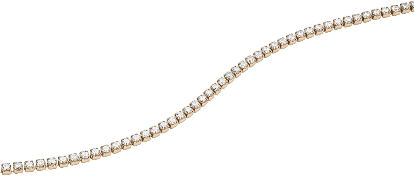 Daniel Wellington Classic Tennis Bracelet - Premium 316L Stainless Steel & Elegant Crystal, Dainty Tennis Bracelet for Women, Adjustable, 7 Inches