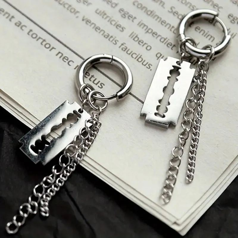 Deadly Chain Hoop Earrings