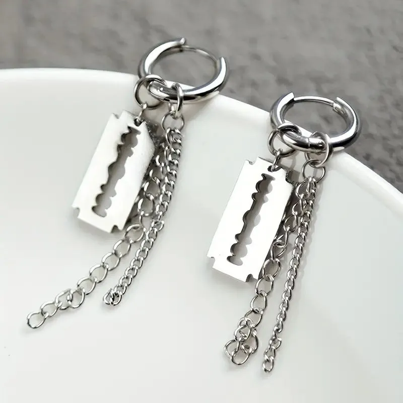 Deadly Chain Hoop Earrings