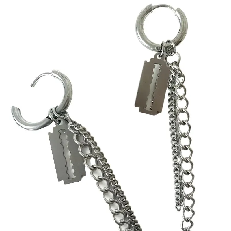 Deadly Chain Hoop Earrings