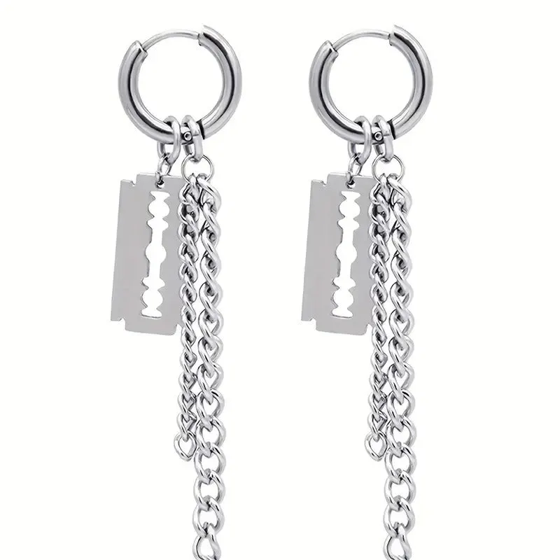 Deadly Chain Hoop Earrings