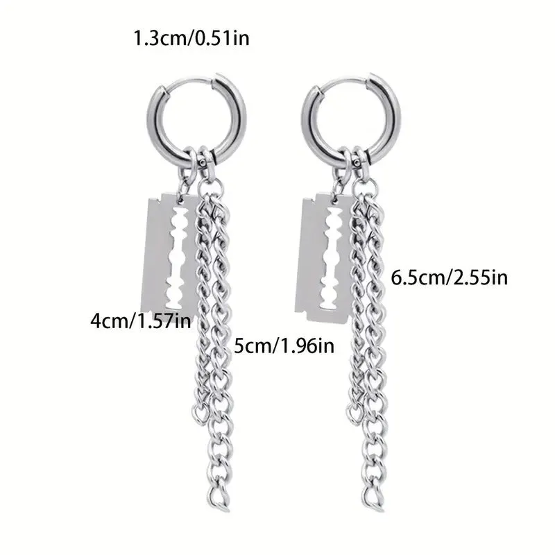Deadly Chain Hoop Earrings