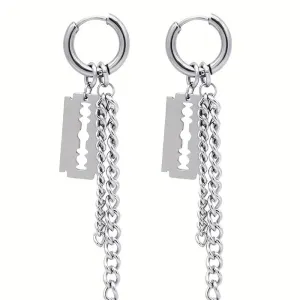 Deadly Chain Hoop Earrings
