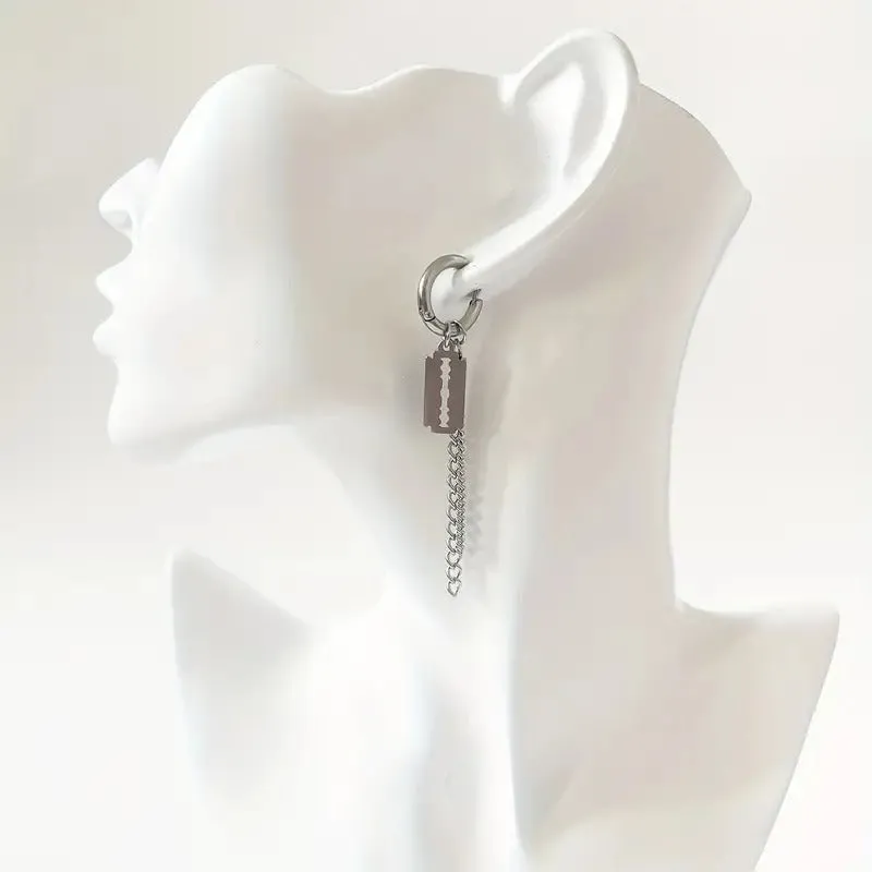 Deadly Chain Hoop Earrings