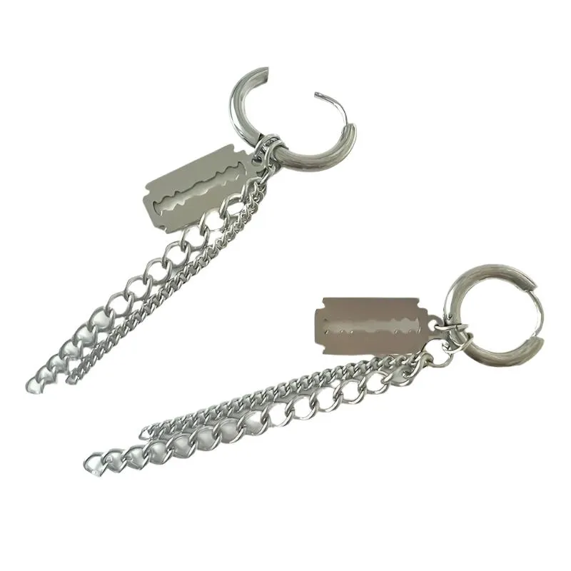 Deadly Chain Hoop Earrings