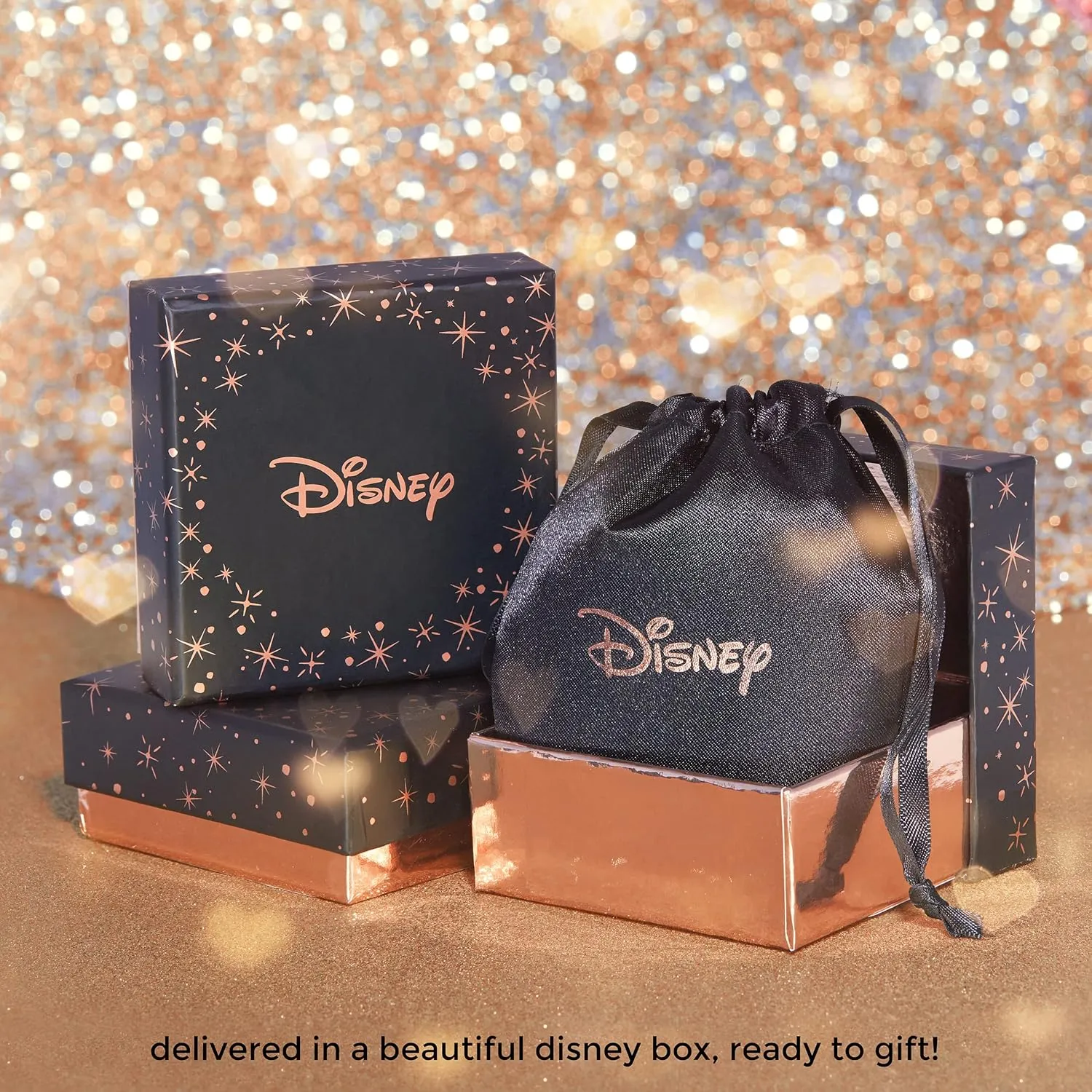 Disney Minnie Mouse or Mickey Mouse Hoop Earrings for Women Official License, Gold or Silver-Plated Cubic Zirconia Hoops