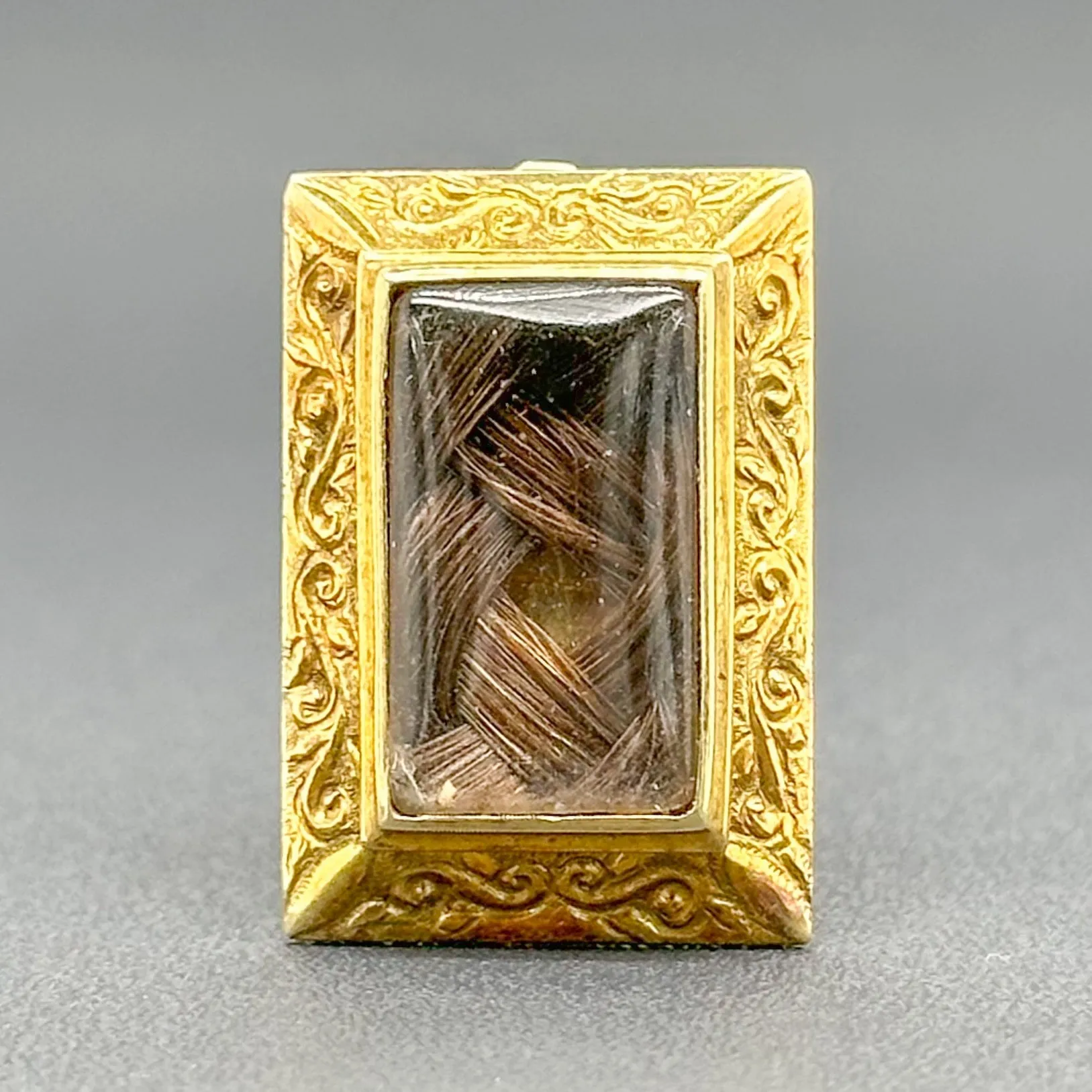 Estate 15K Y Gold Victorian Mourning Pin